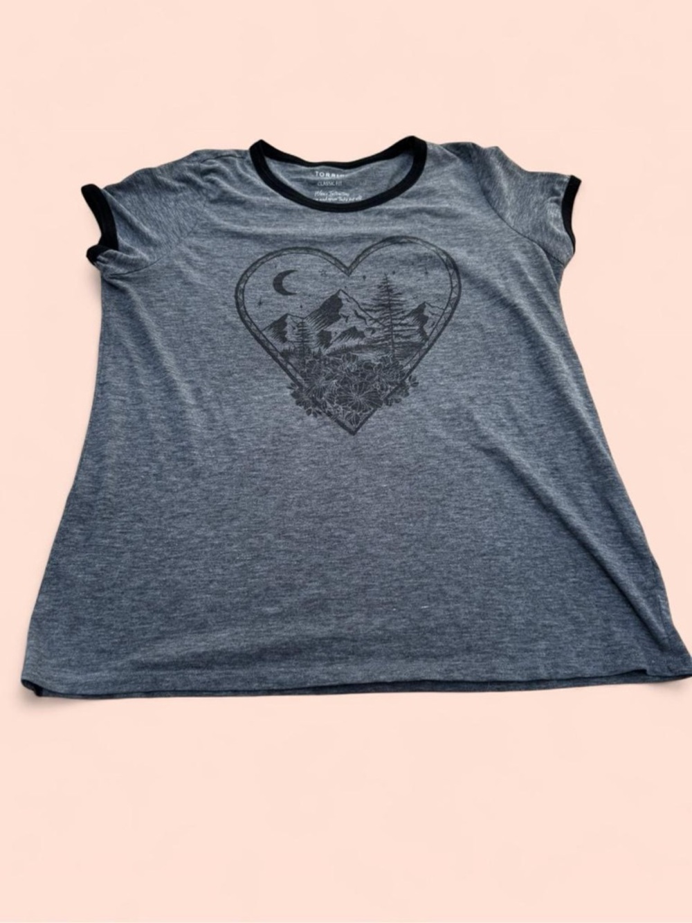 Torrid Gray Classic Fit Gray Tee